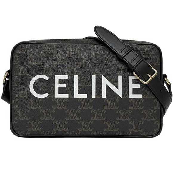 CELINE Black Leather Shoulder Bag - Picture 1 of 10